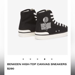 Isabel marant benkeen hightop canvas sneakers